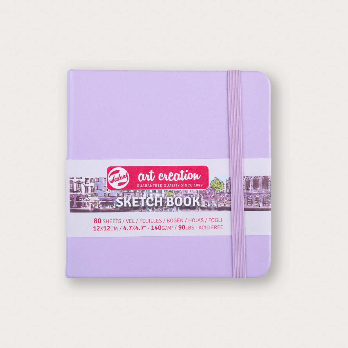 Talens Schetsboek Pastelviolet 12x12 140g