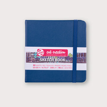 Talens Sketchbook Navy Blue 12x12 140g