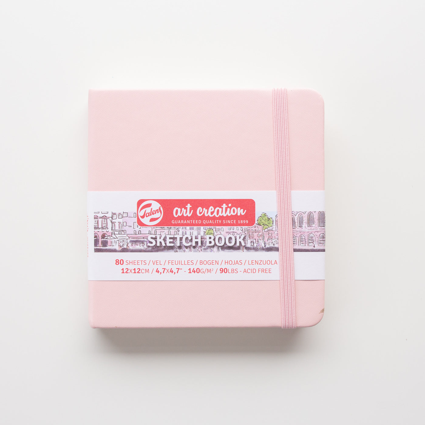 Talens Schetsboek Pastel Pink 12x12cm 140g