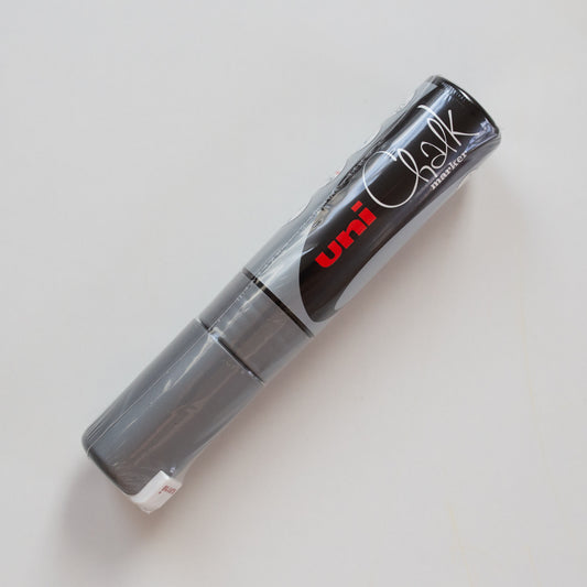 Uni Chalk Marker Wide Silver