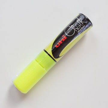 Uni Chalk Marker Wide Fluo Yellow