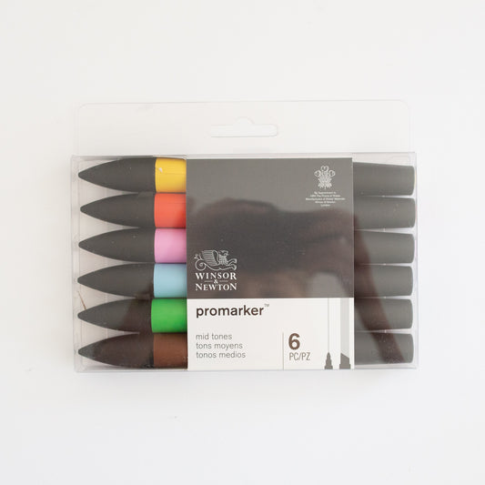 Winsor & Newton Promarker Set Mid Tones