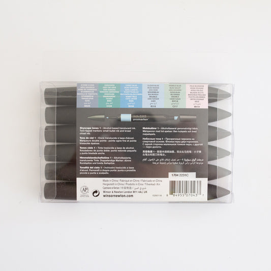 Winsor & Newton Promarker Set Skyscape Tones 1