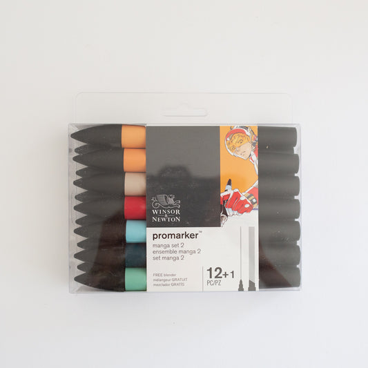 Winsor & Newton Promarker Set 12+1 Manga 2