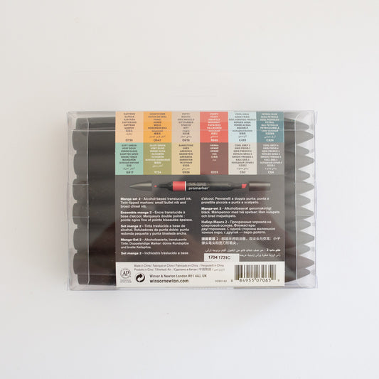 Winsor & Newton Promarker Set 12+1 Manga 2