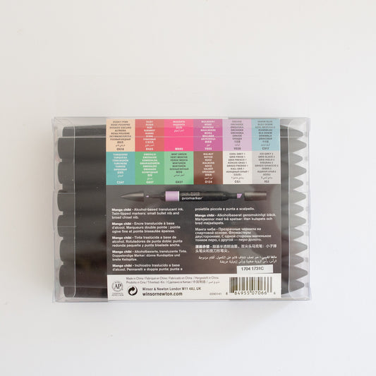 Winsor & Newton Promarker Set 12+1 Manga Chibi