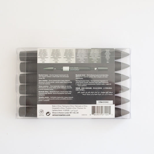 Winsor & Newton Promarker Set Neutral Tones