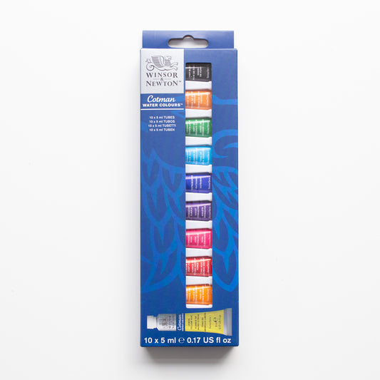 Winsor &amp; Newton Cotman Beginner Set 10x 5ml