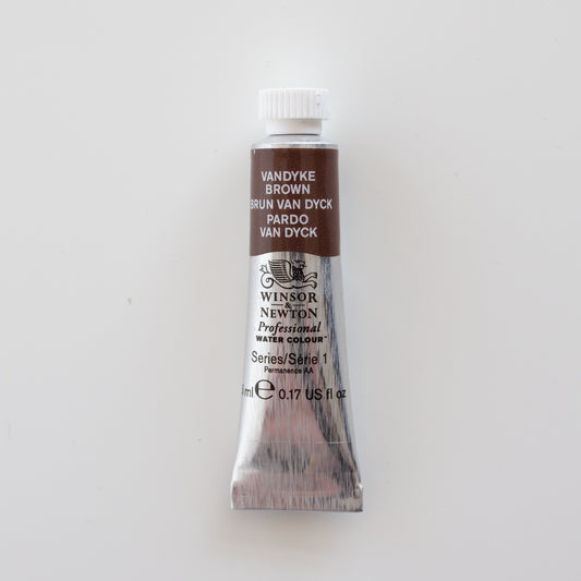 Winsor &amp; Newton Professionelle Wasserfarben 5 ml Van Dycke Braun 1