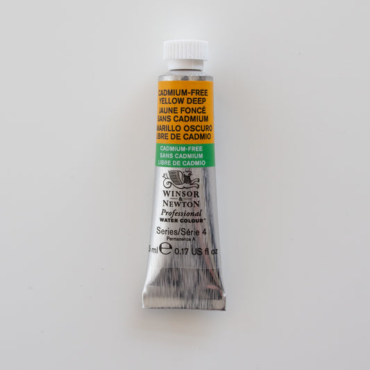 Winsor &amp; Newton Professionelle Wasserfarben, 5 ml, kadmiumfrei, Gelb, tief 4