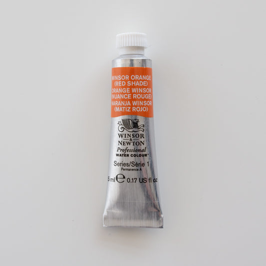 Winsor &amp; Newton Professionelle Wasserfarben 5 ml Winsor Orange (roter Farbton) 1