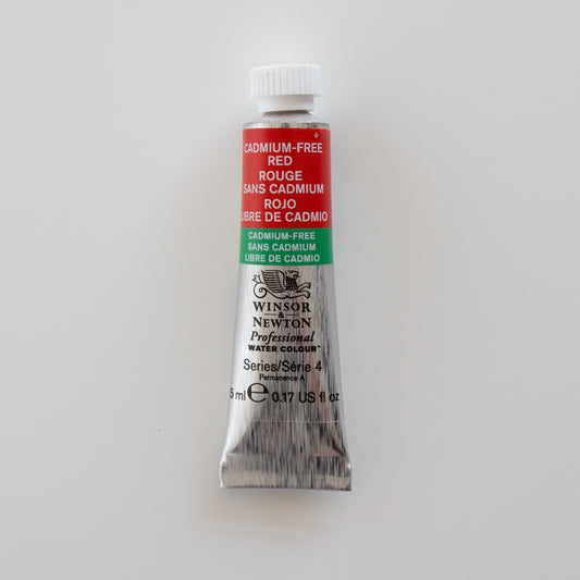 Winsor &amp; Newton Professionelle Wasserfarben, 5 ml, kadmiumfrei, Rot 4