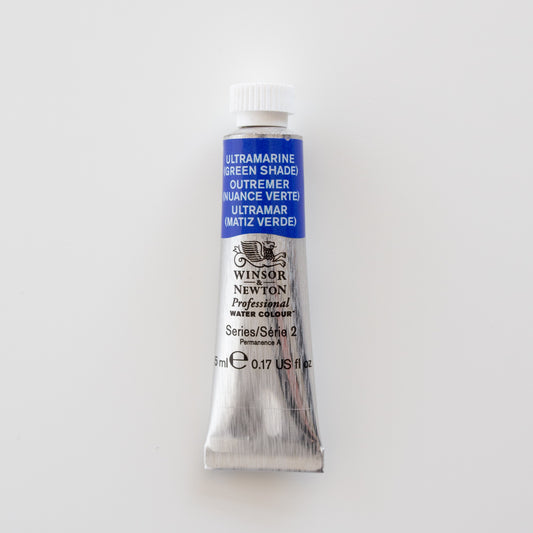 Winsor &amp; Newton Professionelle Wasserfarben 5 ml Ultramarin (grüner Farbton) 2