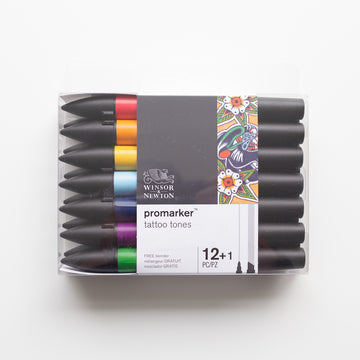 Winsor &amp; Newton Promarker 12+1 Tattoo Tones