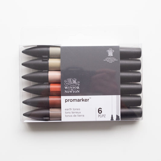 Winsor &amp; Newton Promarker 6 Earth Tones