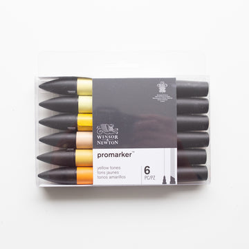 Winsor & Newton Promarker 6 Yellow Tones