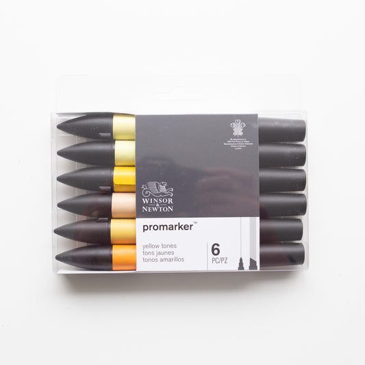 Winsor &amp; Newton Promarker 6 Yellow Tones