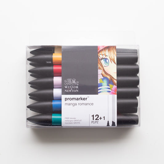 Winsor &amp; Newton Promarker 12+1 Manga Romance
