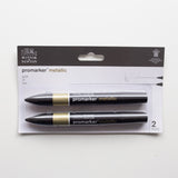 Winsor & Newton Promarker Metallic Gold 2 set
